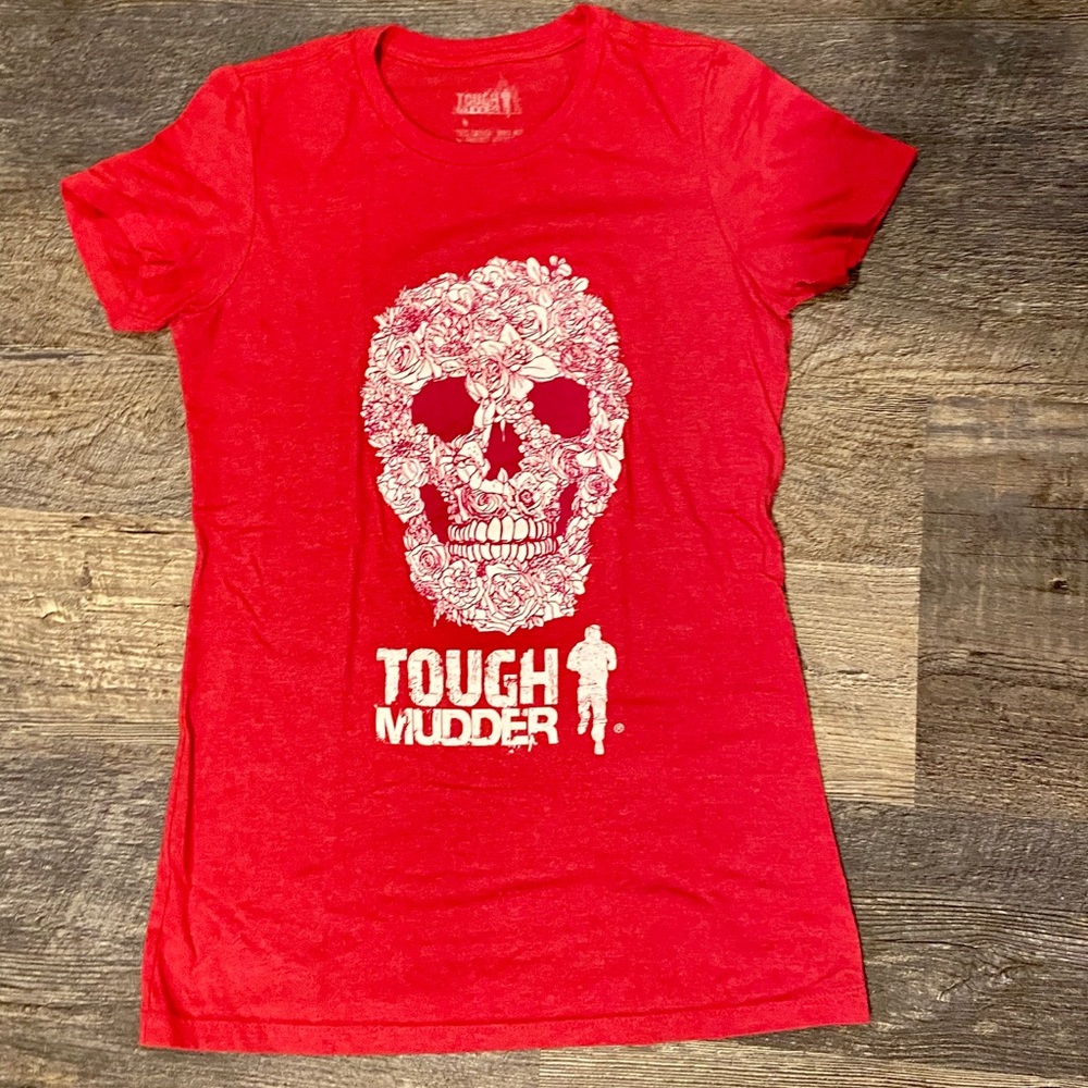 Tough Mudder skull and roses Tshirt